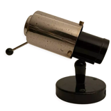 Vintage Zodiac wall lamp by Jacques Biny, chrome and black, Lita 1950