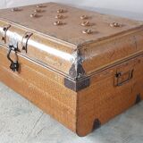 Ancient colonial travel trunk