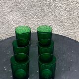 Set of 6 whisky glasses in vintage