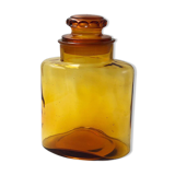 Old pot, amber glass