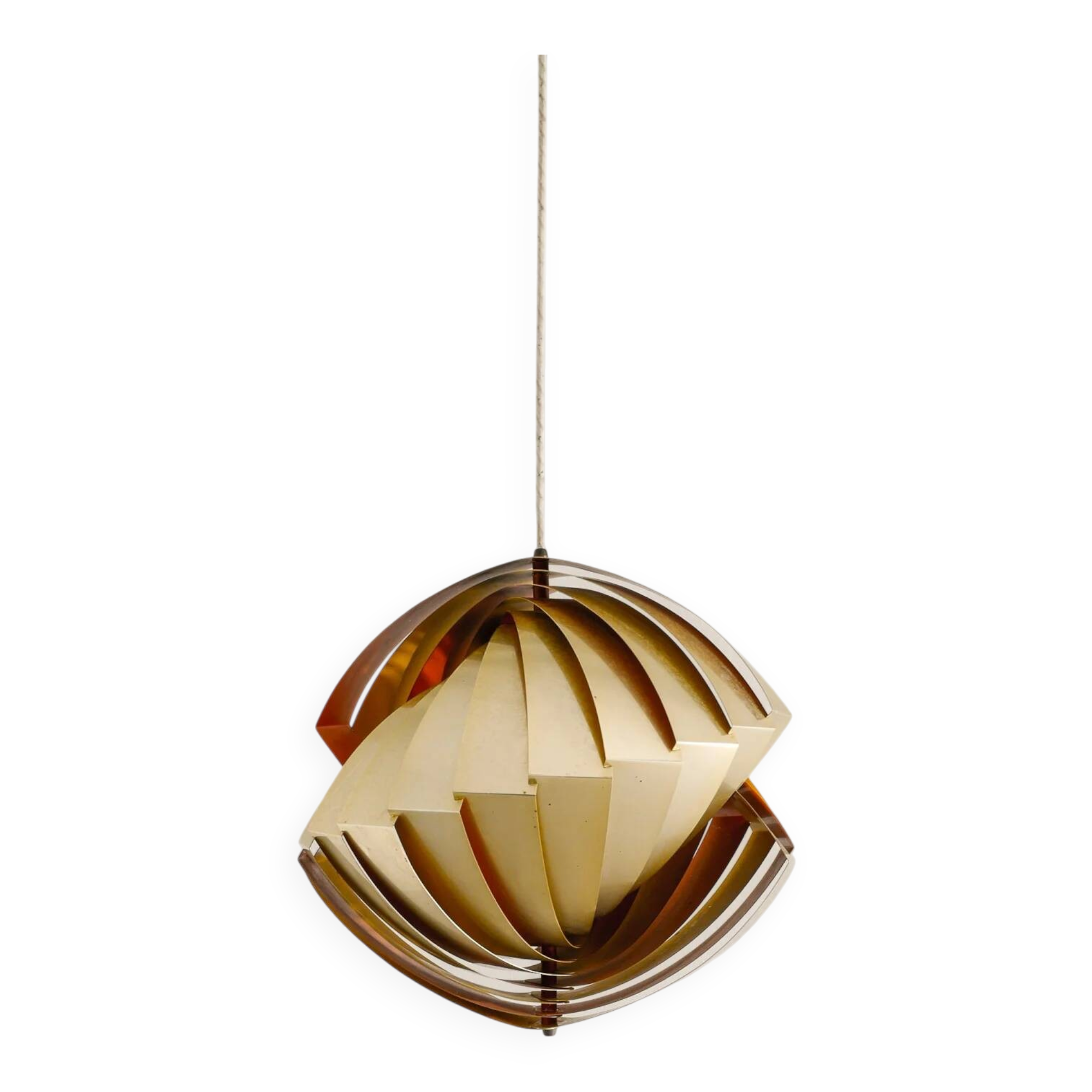 Suspension vintage danoise en laiton « Tivoli » Louis Weisdorf du milieu du siècle, années 1960