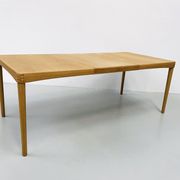 Vintage Danish Extendable Oak Dining Table by H.W. Klein for Bramin, 1960s.
