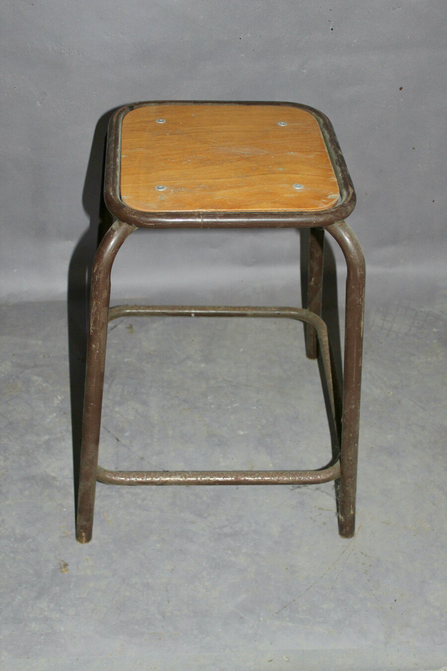 Series of 7 vintage workshop stools