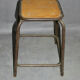 Series of 7 vintage workshop stools