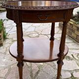 Small carved wooden table