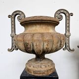 4 19th century cast iron garden basins