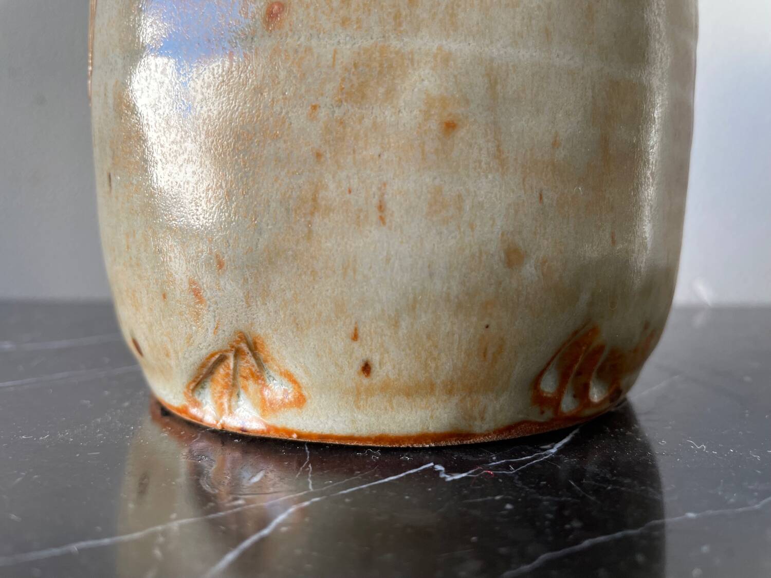 Vintage owl ceramic vase