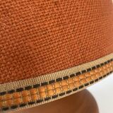 Terracotta lamp, 2M fabric cable, jute lampshade
