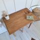 Bureau / Table d'appoint de ferme en chêne massif – Style campagne chic