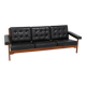 3-seater leather sofa, ope olof persson, sweden, 1960s