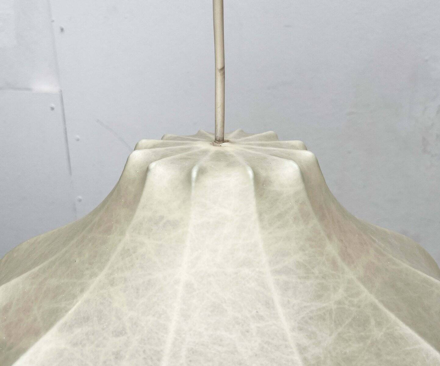 Modern mid-century Cocoon pendant lamp by Friedel Wauer for Goldkant Leuchten, 1960s.