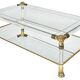 Table basse en plexiglas style Hollywood Regency