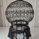Metal and wood birdcage