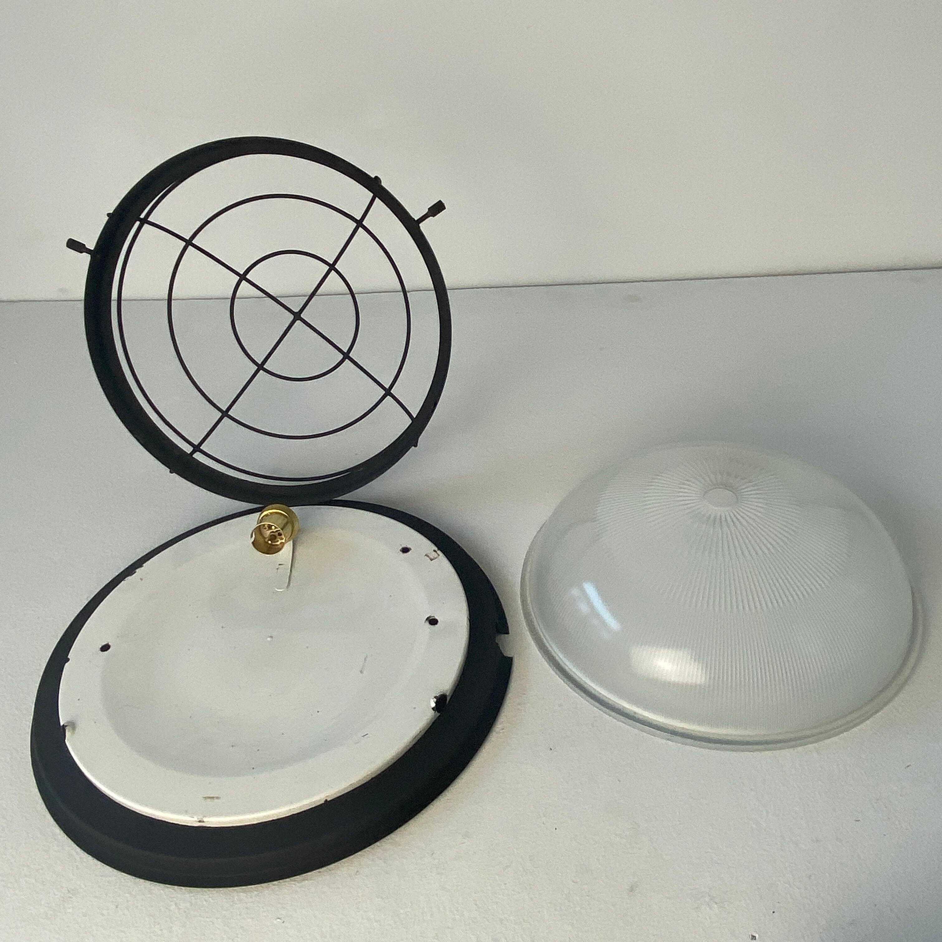 Old holophane industrial wall lamp