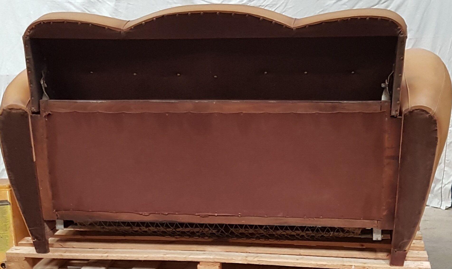 Vintage convertible moustache club sofa