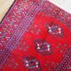 Vintage handmade Turkoman rug 58cm x 79cm 1970