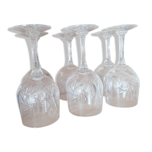 6 verres crital
