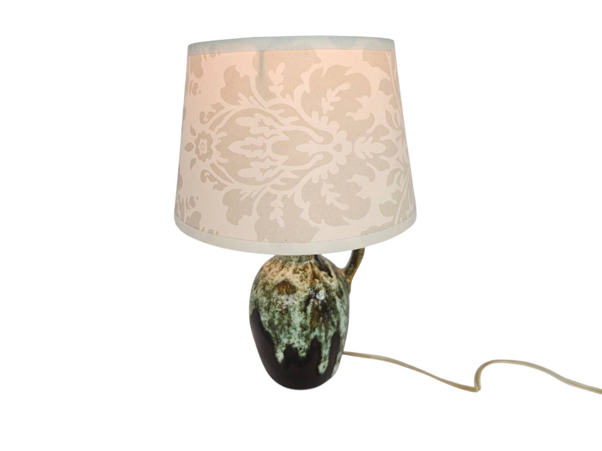 Jasba keramiek - West Germany - Fat Lava - druipglazuur - tafellamp - 70's