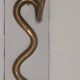 Bronze cobra candle holder wall sconce