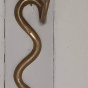 Bronze cobra candle holder wall sconce