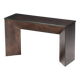 Patinated bronze console by Belgochrom, Belgium, 1970s.