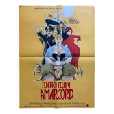 Original cinema poster "Amarcord" Federico Fellini 60x80cm 1973