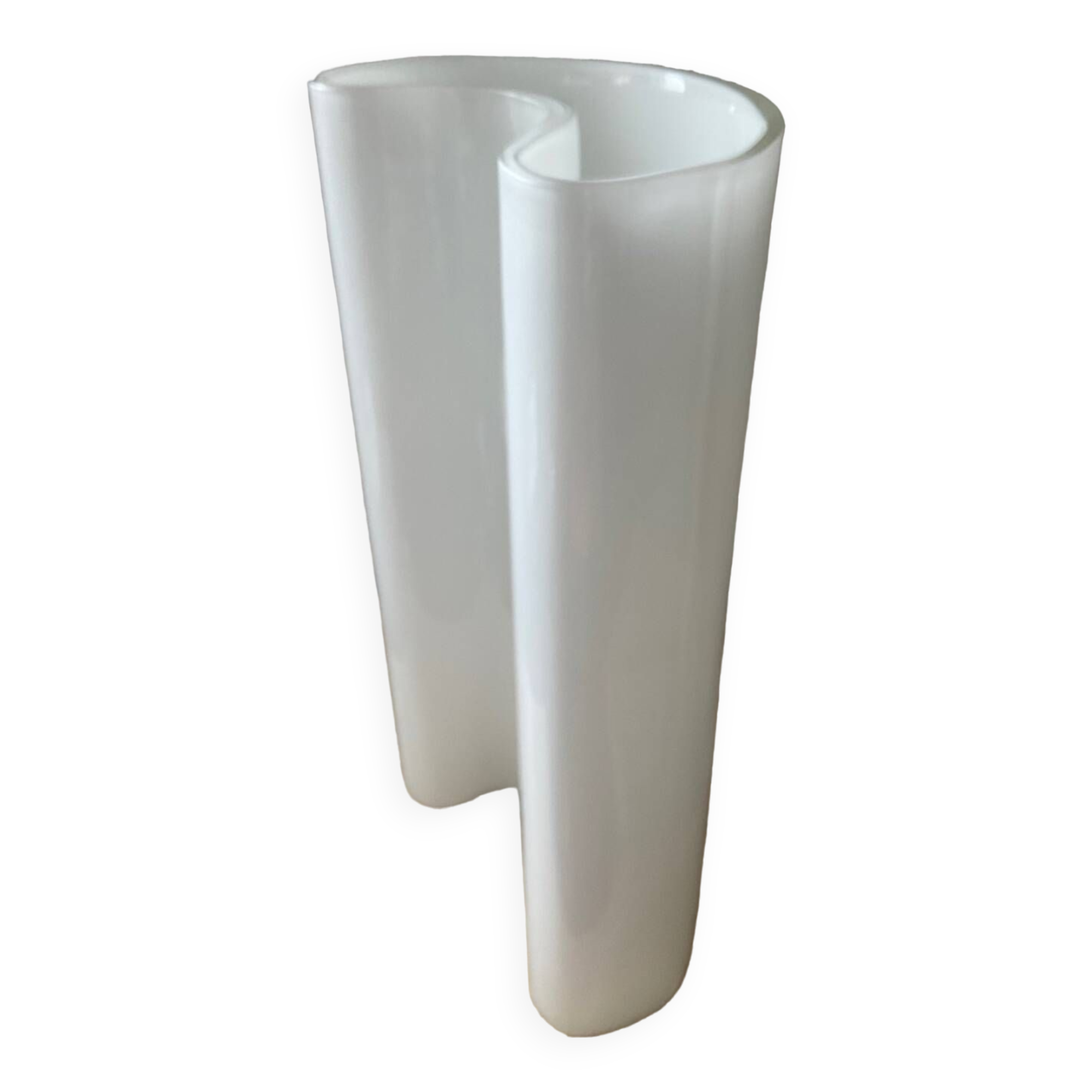 Vintage organic glass paste vase