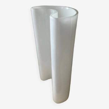Vintage organic glass paste vase