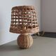 Vintage wicker and rattan lamp – natural bohemian lamp