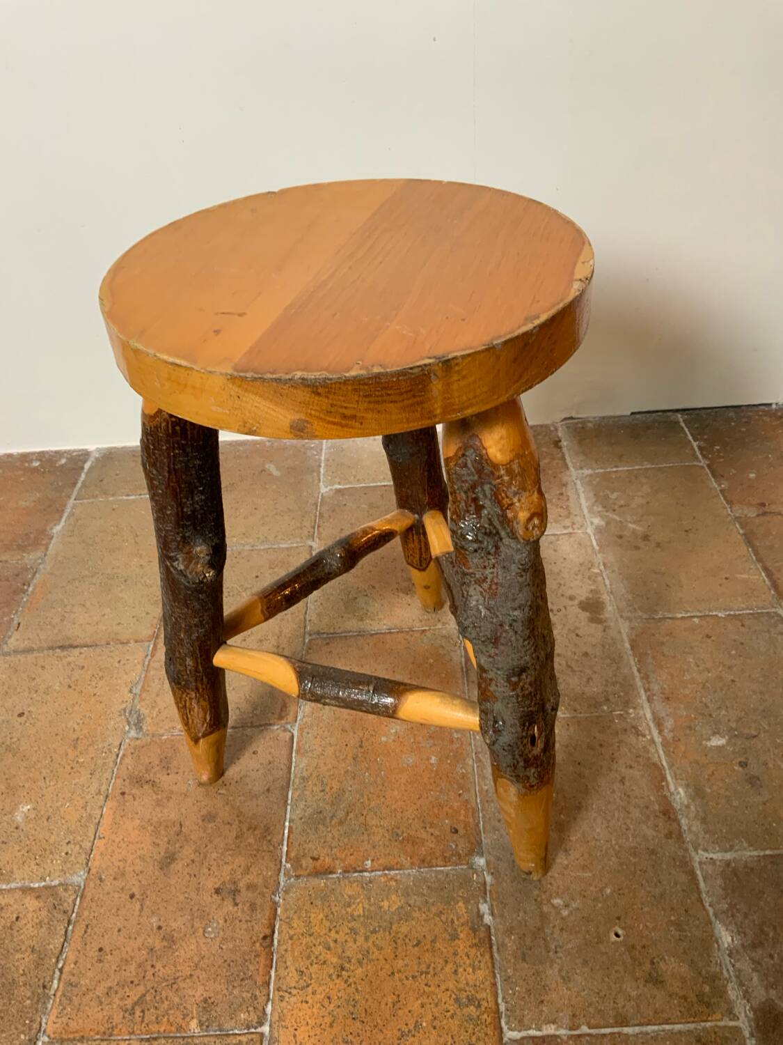 Vintage tripod stool