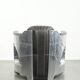 Comfortable cow leather aviator design armchair finished with aluminium