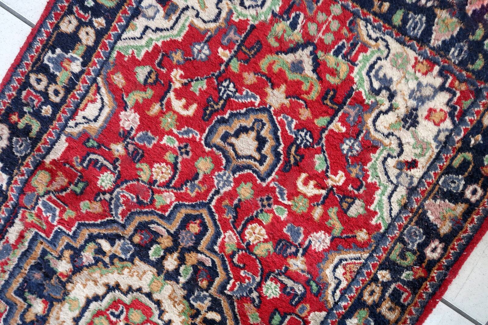 Tapis vintage du Moyen-Orient Malayer fait main en laine – 80 x 289 cm 1950
