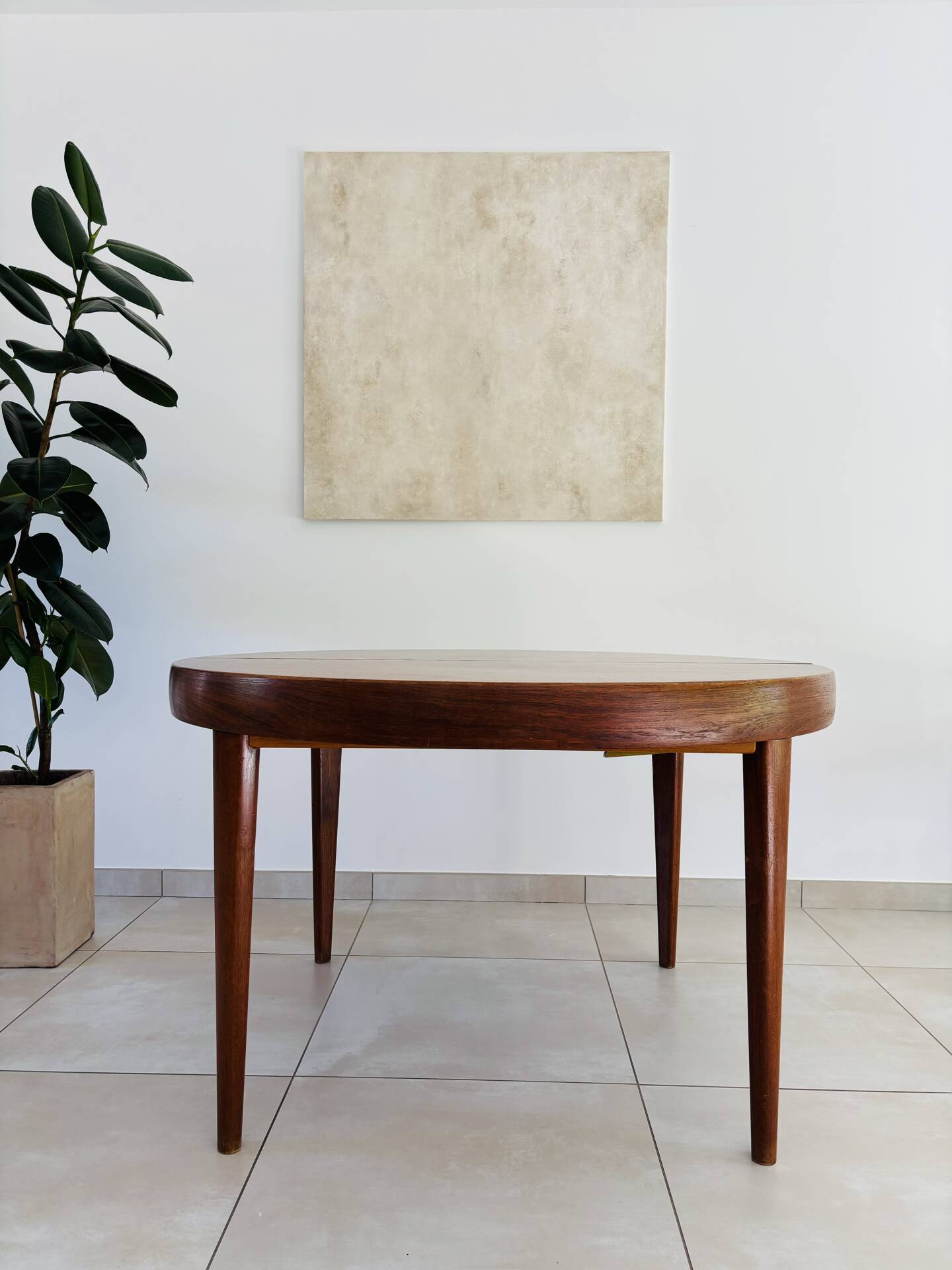 Table à manger vintage scandinave Baumann 
