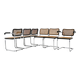 Ensemble de 6 chaises de salle à manger Style B32 de Marcel Breuer