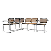 Ensemble de 6 chaises de salle à manger Style B32 de Marcel Breuer