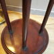 Massive mahogany harness and brass art deco