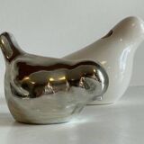 Vintage Ceramic Vase with a Couple of Birds