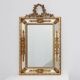 Louis XVI style gilt mirror with laurel wreath crest, Belgium, 20th century