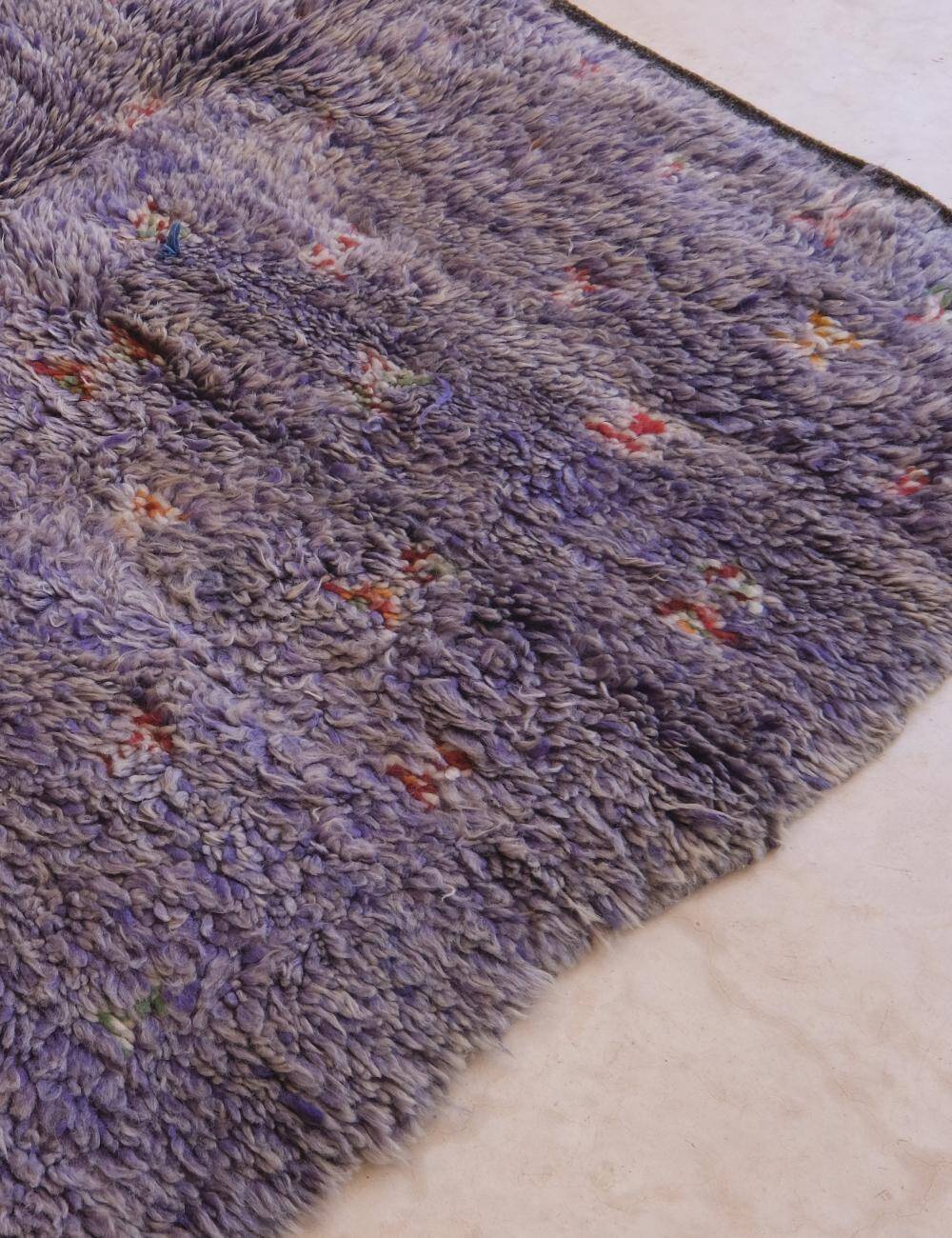 Vintage Berber Lavender Rug - 280 x 152 cm