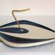 Verceram iridescent ceramic cheese board from the 60s