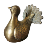 Brass peacock
