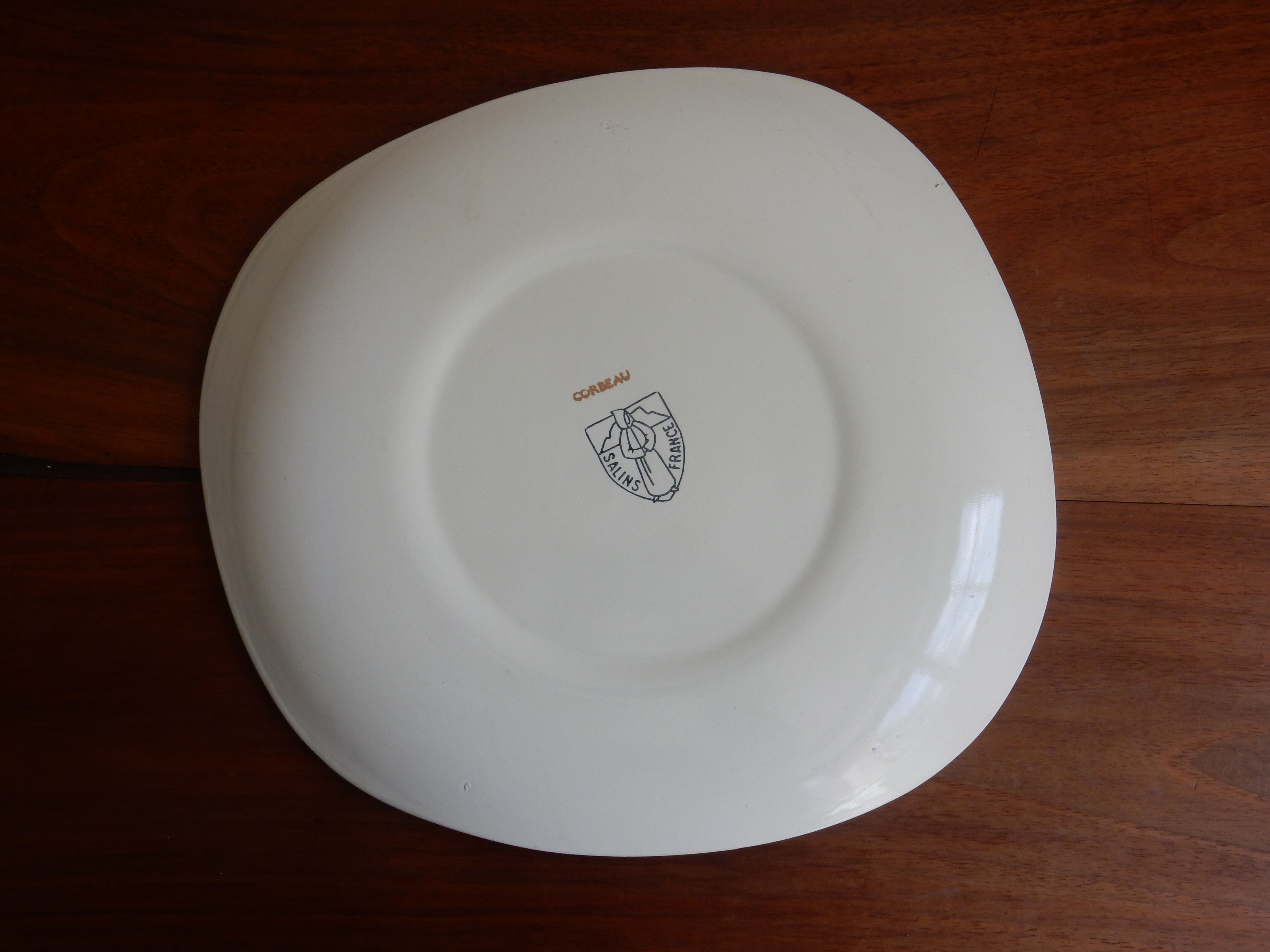 Decorative plate The raven and the fox Salins France