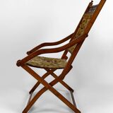 Victorian "safari" folding chair, United Kingdom, Arts & Crafts, circa 1880