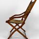 Victorian "safari" folding chair, United Kingdom, Arts & Crafts, circa 1880