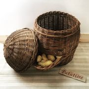 Ancient wicker patatière