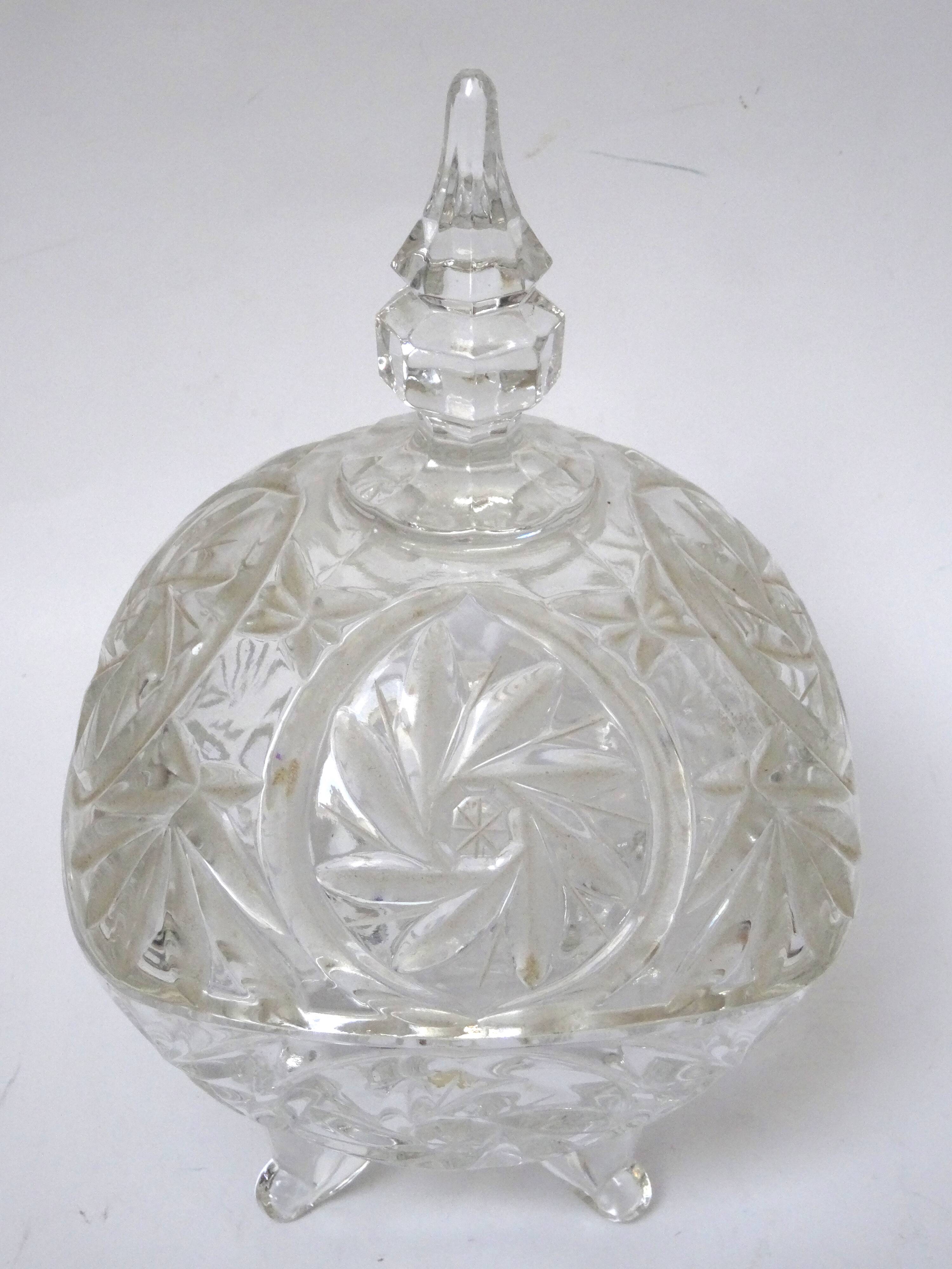 Square crystal candy box