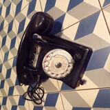 Vintage Ericsson dial phone in bakelite