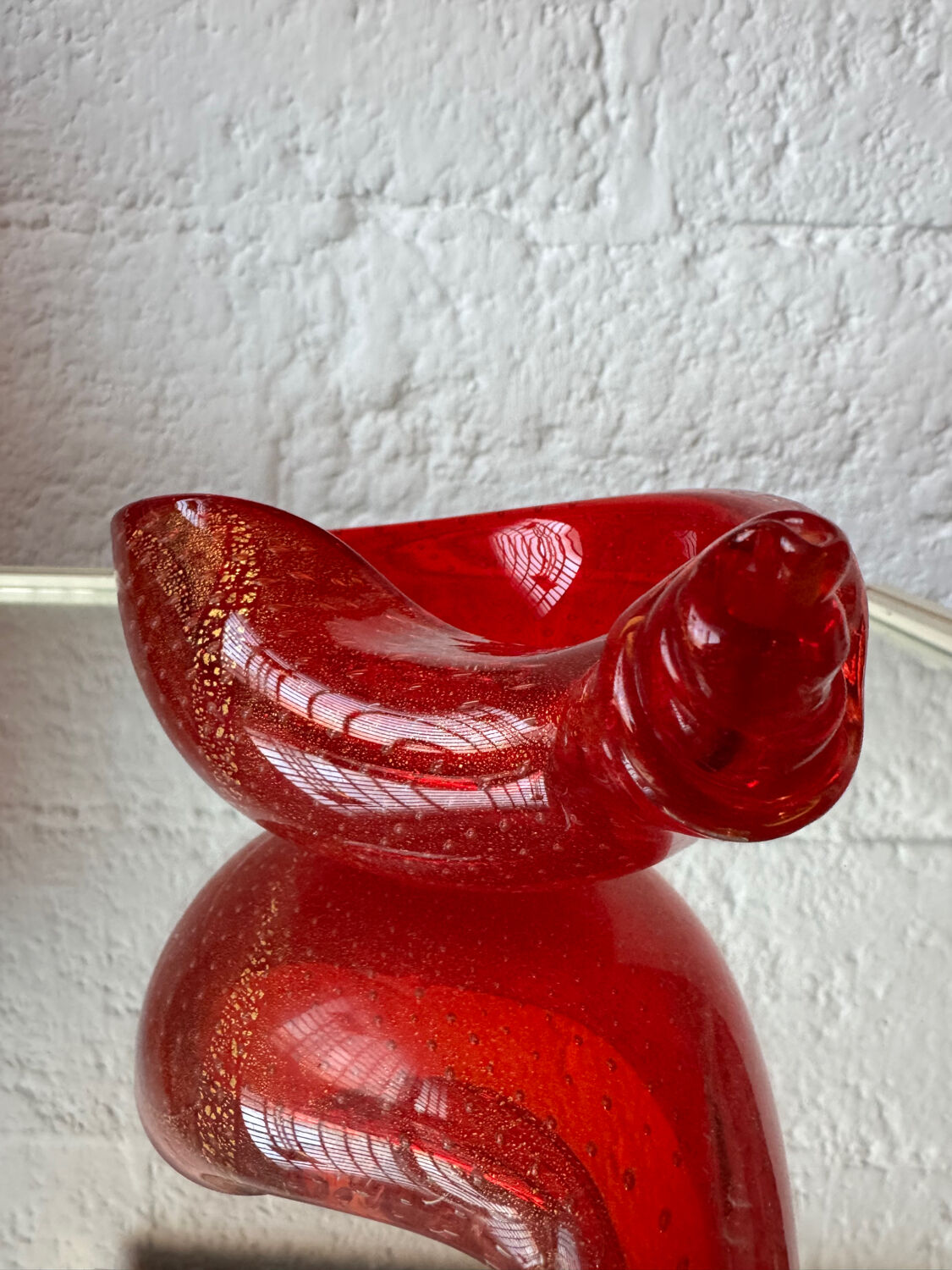 Murano Sommerso pocket emptier from the 70s