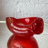 Murano Sommerso pocket emptier from the 70s