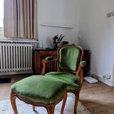 Louis XV armchairs and footstools